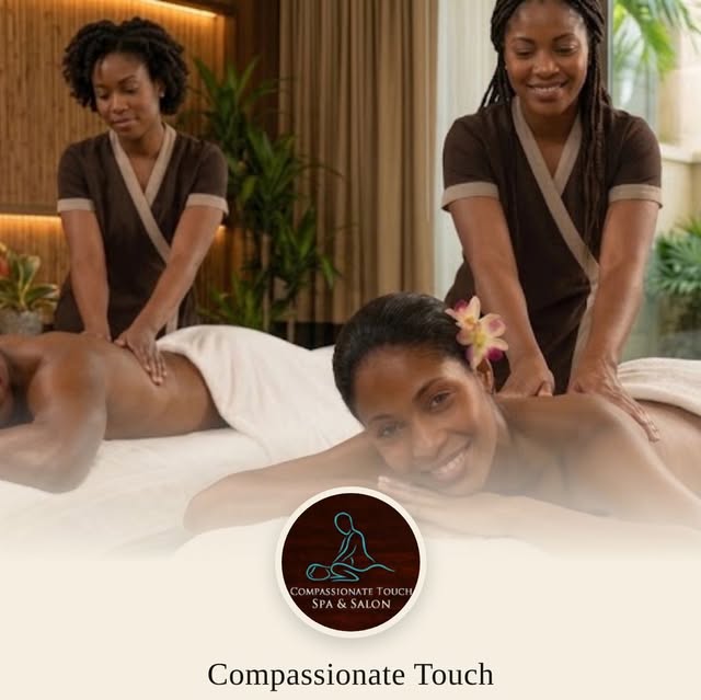 Instagram post from Compassionate Touch Spa promoting a massage, exfoliation, and facial special
